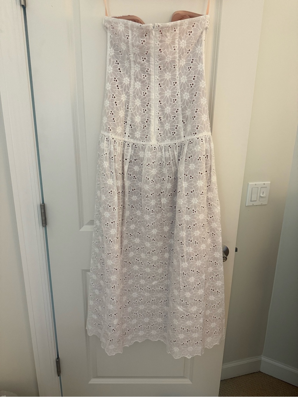 o.p.t. Damaris Strapless White Eyelet Maxi Dress - Picture 5 of 6